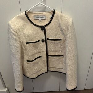 Veronica Beard Cream and Black Women's Blazer